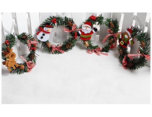 Orgrimmar 4 Pcs Christmas Pine Wreaths For Front Door Christmas Holiday Indoor Home Decor #TOP5