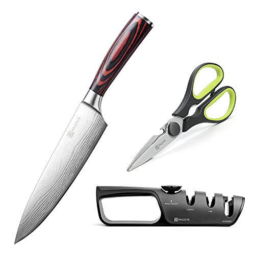 PAUDIN Chef's Knife, Knife Sharpener and Kitchen Shears