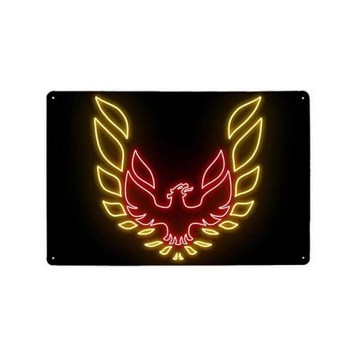 Animal Flower Neon Metal Tin Sign Retro Vintage Plaque