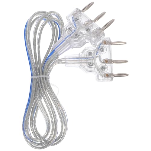 Luxshiny Universal Fencing Body Wire for Foil and Epee with High Conductivity Signal Cable and Transparent Cable Plugs for Kids and Adults Training Equipment
