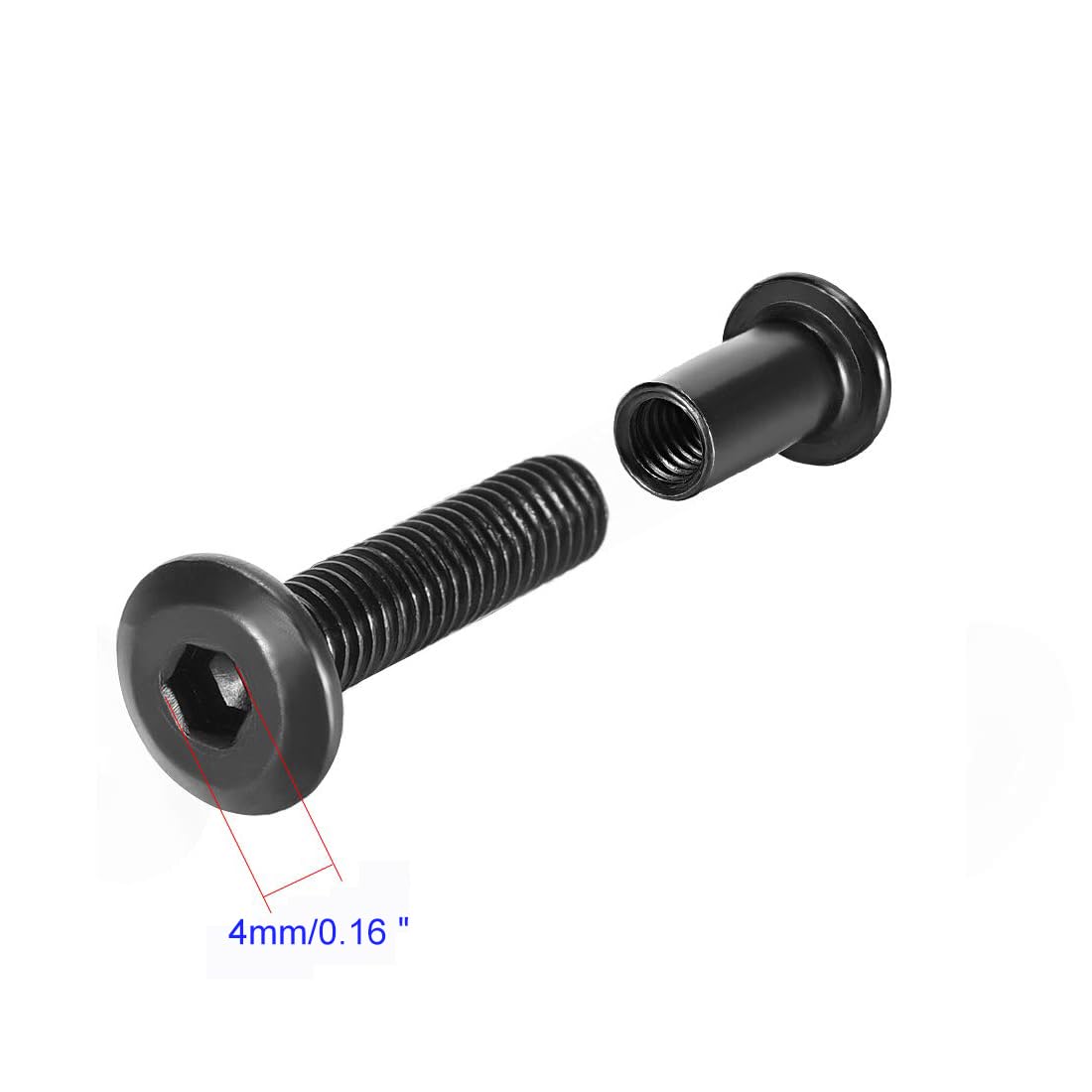 MACHSWON 10 Set Male M6x20 Chicago Screws for 5/16"(8mm) Hole Dia - Image 3