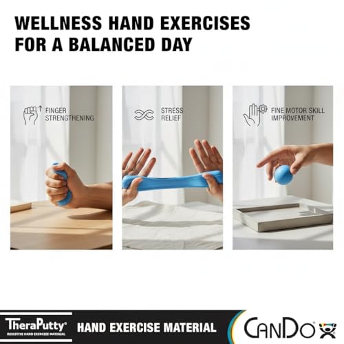 Image of Theraputty CANDO X Firm Hand Exercise Putty, Blue, 50 Gm | For Grip Strength, Fine Motor Skills, Rehabilitation, Stress Relief