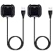 Produktbild KIMILAR Ladekabel Kompatibel mit Fitbit Versa & Versa Lite & SE Ladegerät [2 Pack], (Nicht für Versa 2) Ersatz USB Adapterkabel Ladestation Kabel für Versa Smartwatch