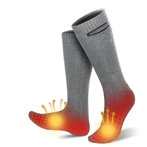 Chanarily Electric Heated Socks, Rechargeable Heated Socks Thermal Sock Heating Socks Foot Warmer Winter Warm Cotton Socks With 3 Heating Settings For Men Women Outdoor Sport - 2Xl #TOP1