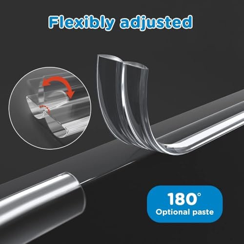 Image of Corner Protector Baby Proofing,Clear Corner Protectors With 4 Corners,Furniture Corner Guard & Edge Safety Bumpers for Furniture Sharp Corners, Crib Bumper Guard,Tables, Drawers, Sink, Wall (4M13.1ft)