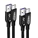Produktbild Ladekabel für Huawei P40/P40 Pro, iMangoo USB C Kabel 5A Schnellladekabel Datenkabel 1.2M Supercharge Daten Kabel Schnell Ladekabel USB Typ C Kompatibel mit Huawei Mate 30/30 Pro P30 (Schwarz, 2Stück)