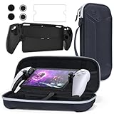 Paquete de Accesorios 7 en 1 , 1 Protector de Pantalla y Funda Protectora de Silicona, 4 Cubiertas para Botones (negro)