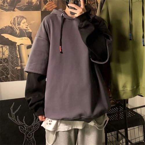 Man Hooded Sweatshirts Hoodies Clothing Loose Streetwear4