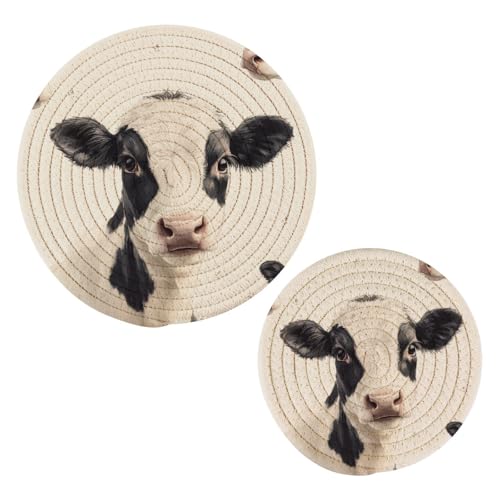 Cow Pot Holder & Trivet Set
