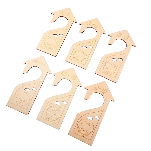 SHOWERORO 6 Unidades Divisor De Roupas Anéis De Tamanho Para Armário Cabides Divisor De Armário Roup