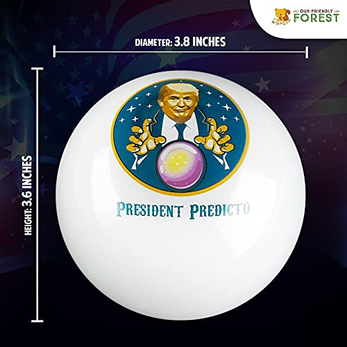 Talking President Predicto - Donald Trump Fortune Teller Ball - Lights Up & Talks - Ask Yes Or No Question & Trump Speaks The Answer - Like A Next Generation Magic 8 Ball – Unique Funny Gifts For Men #TOP6
