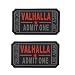 Homiego Ticket to Valhalla Admit One Die Historic Live Again Tactical Morale Badge Hook & Loop Patch (Rubber Black)