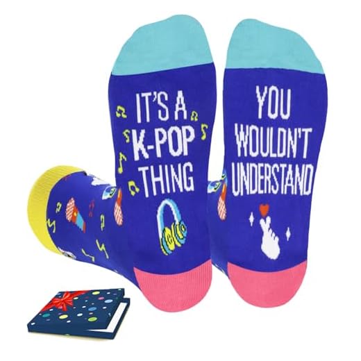 AURIXTAL Kpop Gifts for K-POP Lovers Fans Music Funny Socks for Women Teen Girl