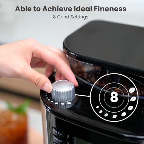 Gevi 10-Cup Drip Coffee Maker With Built-In Grinder, Programmable Brew Coffee Machine With Timer, Reusable Filter, 1.5L Water Tank thumb #2