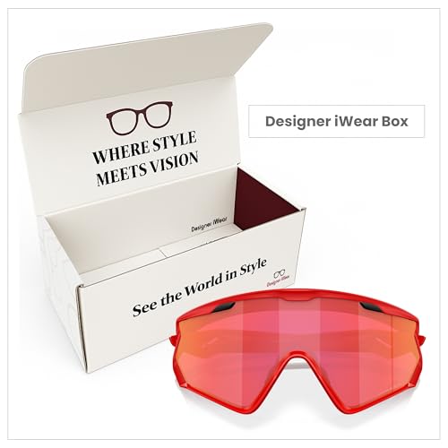 Oakley Wind Jacket 2.0 OO9418 941825 45MM Matte Redline/Prizm Snow Torch Shield Sunglasses for Men+ Bundle Accessory Leash Kit, Microfiber Pouch