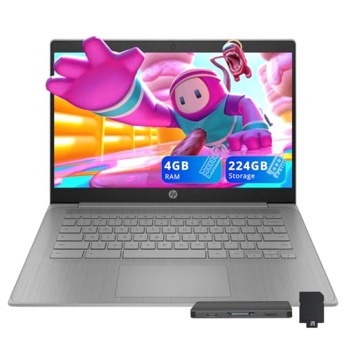 HP Chromebook 14�C���` HD �m�[�g�p�\�R�� �r�W�l�X&�w���p Intel Celeron N4500 4GB LPDDR4 224GB �X�g���[�W (64GB eMMC+160GB �h�b�L���O�X�e�[�V����) UHD�O���t�B�b�N�X�A�������o