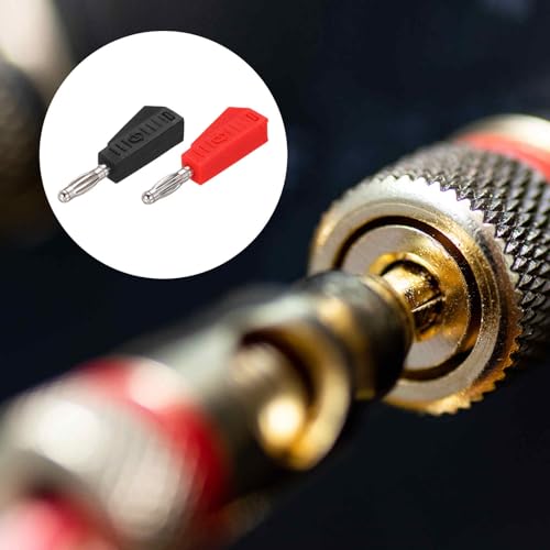 MECCANIXITY 12 Piezas Conector Banana 4mm 20A Negro-Rojo miniatura 4