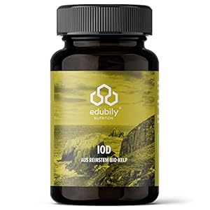 Edubily Nutrition Jod aus Bio Kelp 180 Kapseln