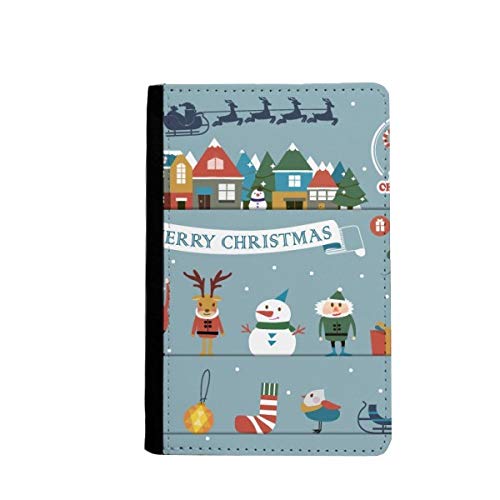 Étui portefeuille passeport Noël bonhomme de neige un cadeau utile pour grands voyageurs