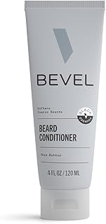 Bevel Beard Conditioner for Men – Nourishing Beard Care Lotion with Coconut Oil, Shea Butter & Aloe Vera to Soften & Strengthen Hair, Helps to Reduce Breakage, 4 Fl Oz