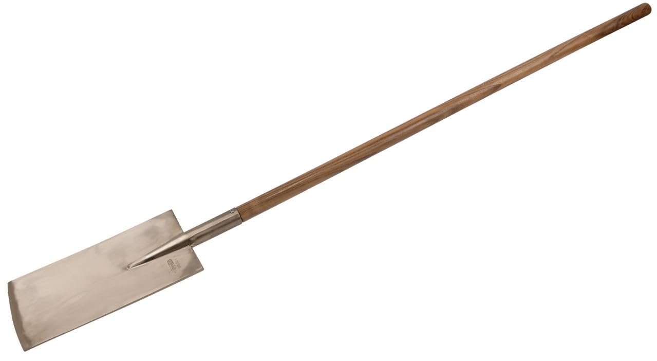 KS Tools 963.9630 - Bêche - poignée en ''T'', L. 1250mm - Gamme BRONZEplus - Antidéflagrant - Alliage Aluminium-Bronze