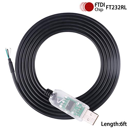 Green-utech 6FT USB to RS232 3 Pin Serial Adapter Cable Wire End FT231XS Chip (3 Pin) by Green-utech - Image 2