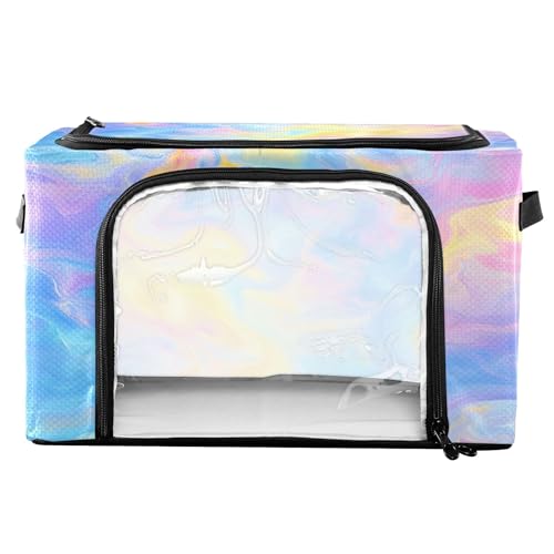 Tie Dye Clothes Storage Bins with Hold Shape Metal Frame