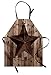 ABAKUHAUS Rustique Tablier, Figure en Bois Weathered Étoile, Produit Unisexe avec Col Réglable pour Cuisine et Jardinage, Brun foncé Gris
