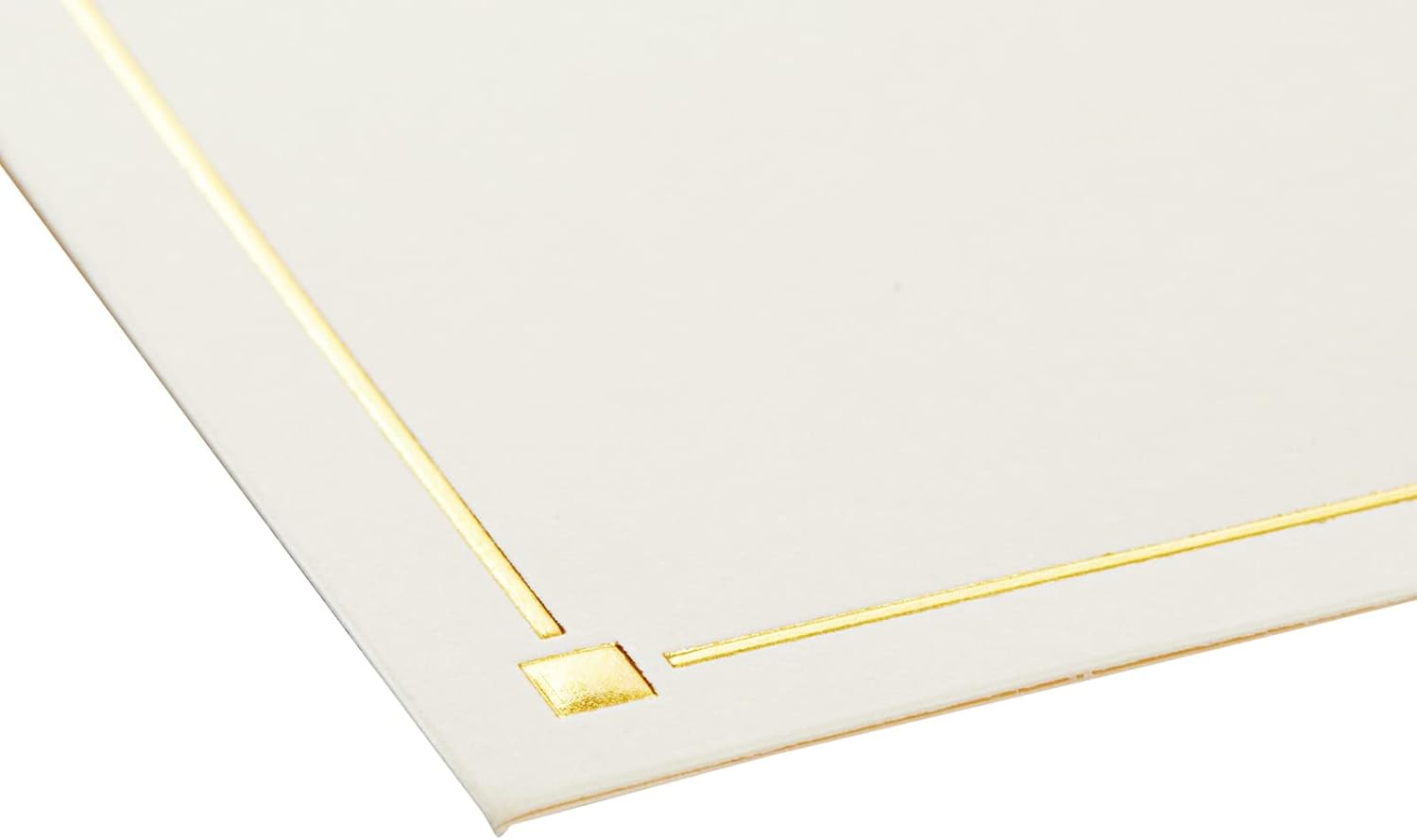 ゴールドホイルレターM パーソナライズブランクノートカード 封筒付き 4x6、イニシャルMモノグラムステーショナリーセット(アイボリ