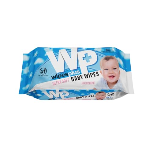Image of WIPESPLUS Baby Wipes Fragrance Free for Babies and Kids, 80 Count