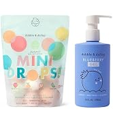 Dabble & Dollop Fresh Fruit Mini Bath Bombs & Blueberry Shampoo, Body Wash, Bubble Bath for Kids ...