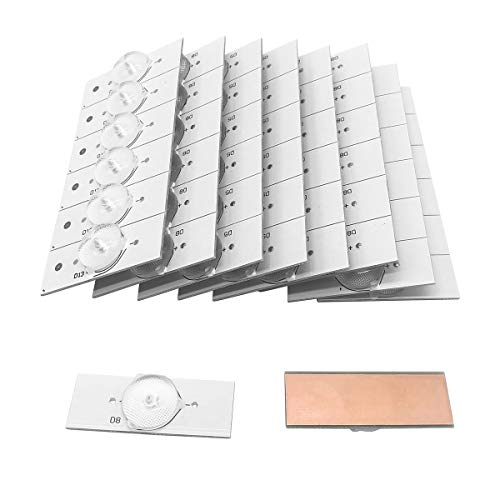 VISLONE 100PCS 3V SMD Lamp Beads with Optical Lens Fliter for 32-65 LED TV Repair with 2M Wire Led Light Strip Parts Accessories