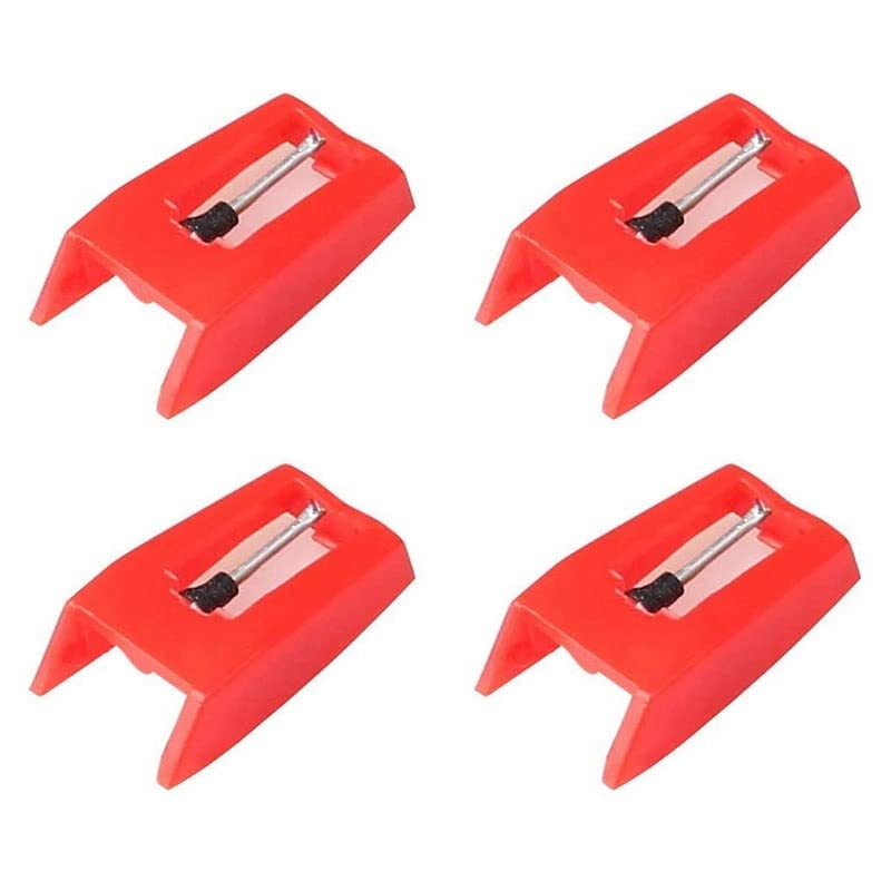 TRITAM Agujas de 4 Piezas para Tocadiscos. Agujas de Aguja de Repuesto Universales Agujas Aguja de Repuesto para Tocadiscos de Vinilo, 407681