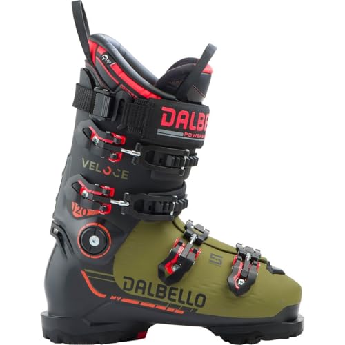 Dalbello Sports, Veloce 120 MV Ski Boot - 2026, Black/Olive, 30.5