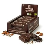 Collagen Bar High Protein Bar Brownie 12x55g - Protein Rich Protein Bar with Low Sugar + Palm Oil Free (Almond Chocolate) Protein Bar 12 Bars