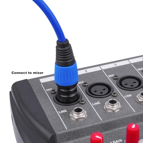 Câble microphone symétrique XLR lot de 5 pour studio et sonorisation live - 6