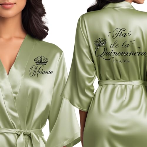 Mis Quince Anos Robes, Pretty Quinceanera Robes, Mama de la Quince, Quinceanera Gifts
