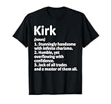 Kirk Definition Personalized Name Funny Birthday Gift Idea T-Shirt