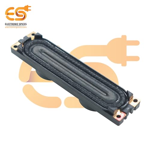 Image of Electronic Spices 6Ω (ohm) 10W Rectangle Shape LED TV Bass Internal Speaker Part (85mm x 20mm)