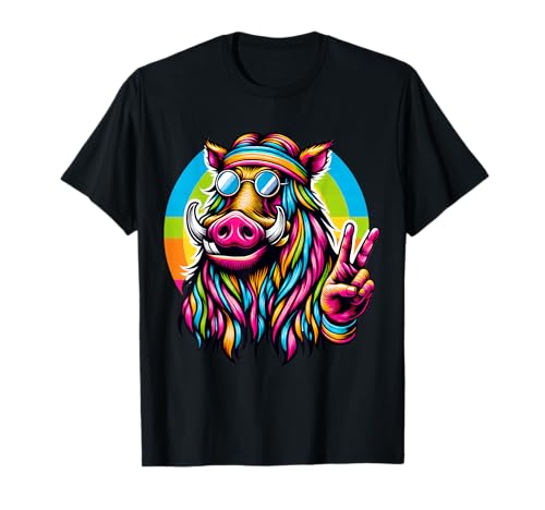 Boar Hippie Peace Warthog T-Shirt