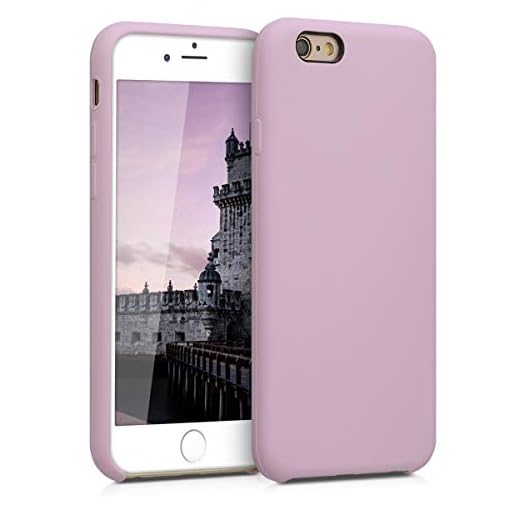 kwmobile Housse Compatible avec Apple iPhone 6 / 6S Coque - Housse de téléphone Protection Souple en TPU Silicone - Mauve Pastel