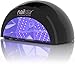 nailstar Professional 12W LED Nail Dryer Nail Lamp for Gel Polish with 30sec, 60sec, 90sec and 30min Timers (Black)