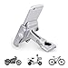 Produktbild Fahrrad Handyhalterung, 360 Grad-drehbares Universal Metall Motorrad Handy-Halter für 3,5"bis 6,5" Telefone und GPS(Silber)