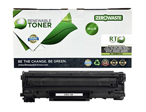Renewable Toner Compatible MICR Toner Cartridge Replacement for Canon 128 3500B001AA ImageClass D530 D550 L100 L190 MF4412 MF4420 MF4450 MF4570 MF4580 MF4770 MF4880 MF4890 Renewable Toner Compatible MICR Toner Cartridge Replacement for Canon 128 3500B001AA ImageClass D530 D550 L100 L190 MF4412 MF4420 MF4450 MF4570 MF4580 MF4770 MF4880 MF4890