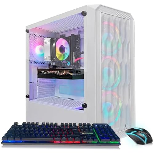 STGAubron Gaming PC Desktop,R5 2600,RTX 3050 6G,16G DDR4,1TB SSD
