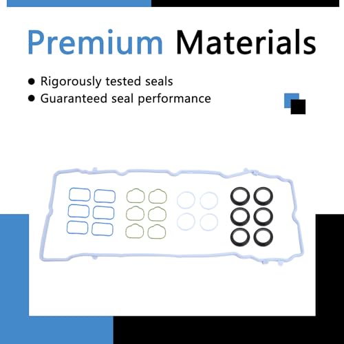 Image of VS50805R Valve Cover Gasket Kit Set MS97204 Compatible with 2011-2020 3.6L V6 Dodge Avenger Challenger Durango Grand Caravan Journey Ram 1500 Cherokee Grand Cherokee Wrangler 200 300