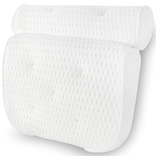 Bath Pillows,4D Air Mesh Spa Bathtub Pillow for Neck Head and Back Support,Shengsite