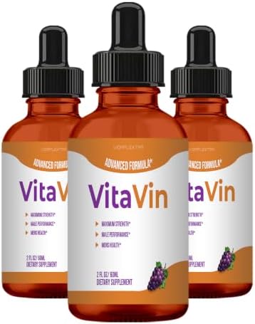 VIDAPLEXTRA Vita Vin - Vita Vin Mens Drops (3 Pack, 6oz)
