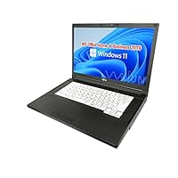 【整備済み品】富士通 【Win11 Pro搭載】ノートPC A577 / MS Office H&B 2019 / 15.6型フルHD / 第7世代 Intel Core i5-7200U / wajunのWIFI/Bluetooth/HDMI/DVD-RW / 8GB / 512GB SSD