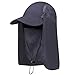 Aokelily Sun Hats for Men/Women Outdoor UPF 50+ Waterproof Sun Caps Flap Hats UV 360° Solar Protection Breathable Quick-Drying Face Neck Flap Cover Folding Sun Hats